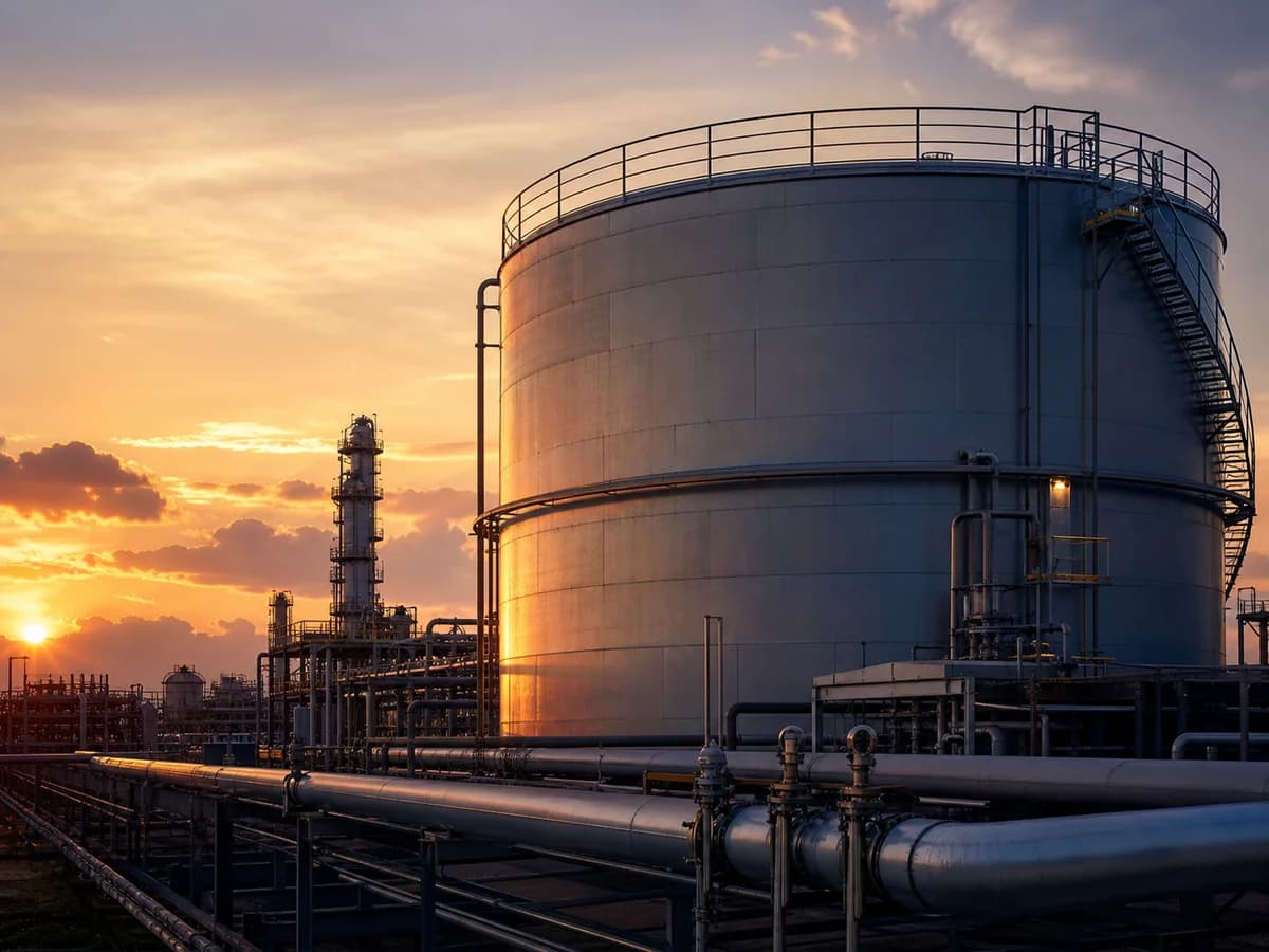 Industrial storage tank for Mazut fuel oil